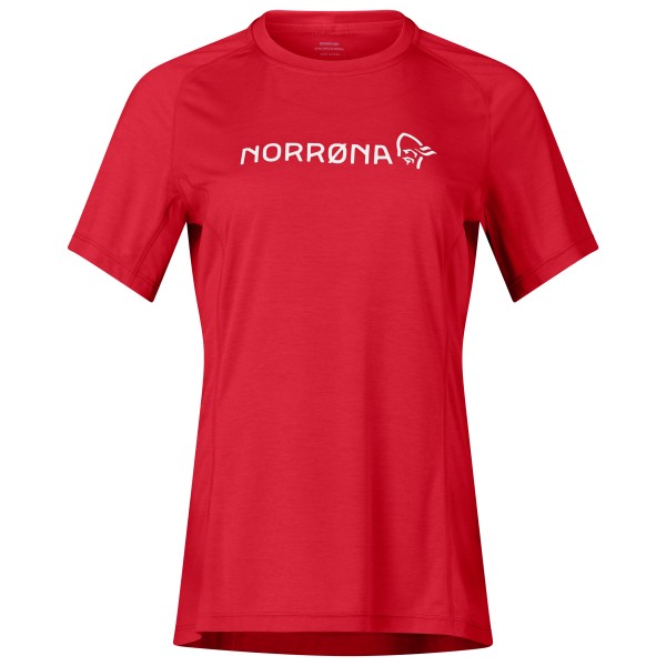 Norrøna - Women's Fjørå Equaliser Lightweight T-Shirt - Velotrikot Gr L rot von Norrøna