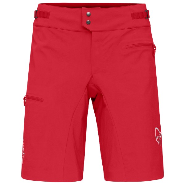 Norrøna - Women's Fjørå Flex1 Light Shorts - Velohose Gr M rot von Norrøna