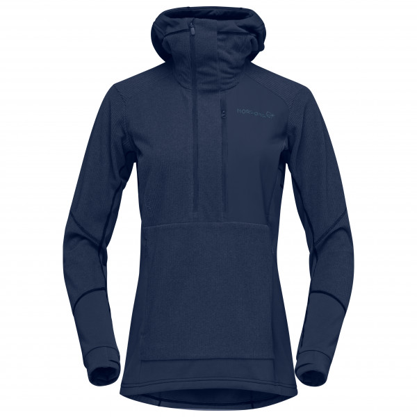 Norrøna - Women's Lofoten Thermal Pro Hood - Fleecepullover Gr S;XS beige/braun;blau von Norrøna