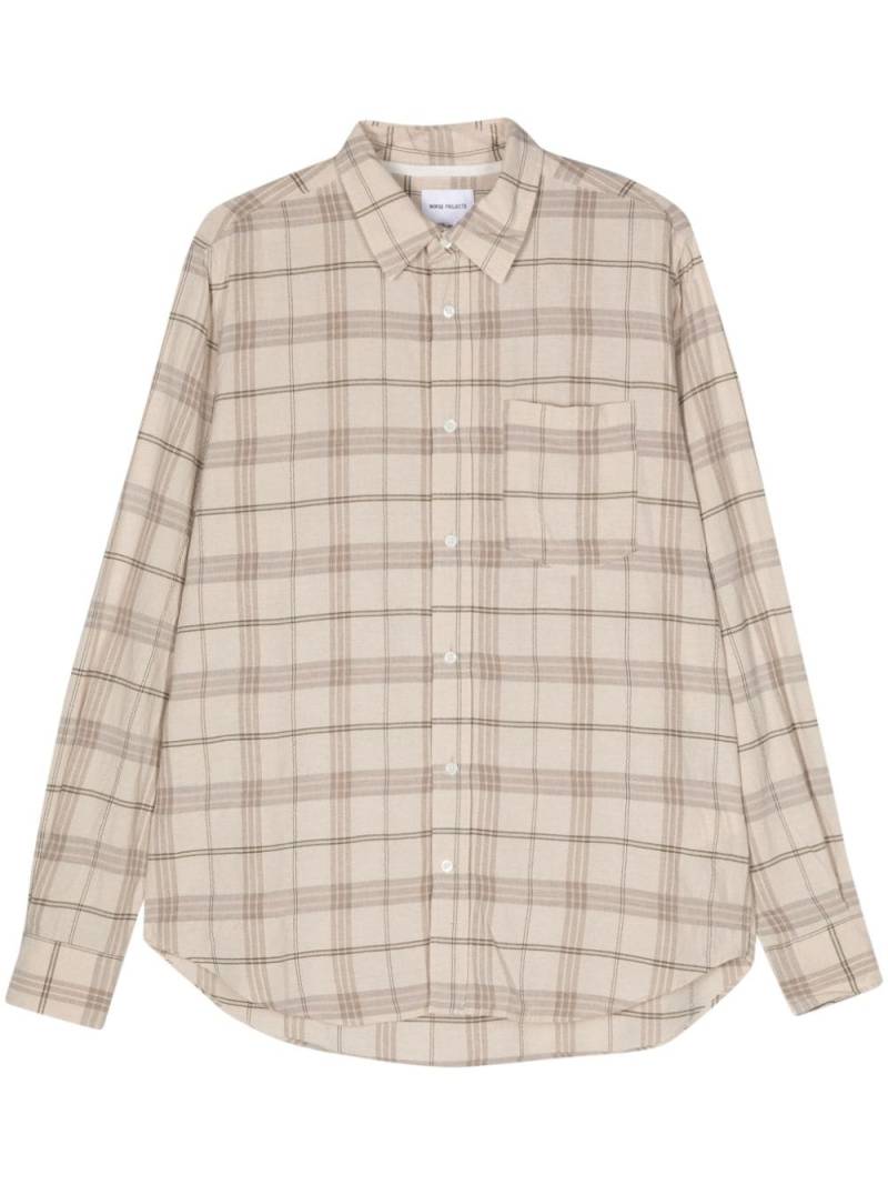 Norse Projects Algot check-pattern shirt - Neutrals von Norse Projects