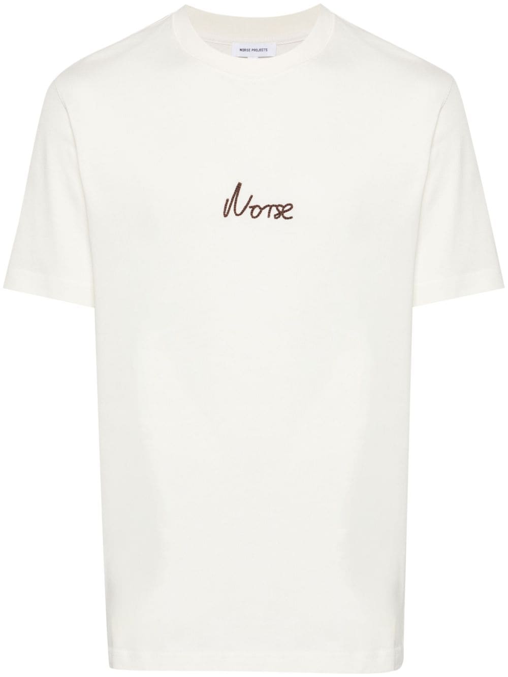 Norse Projects Johannes logo-embroidered T-shirt - Neutrals von Norse Projects