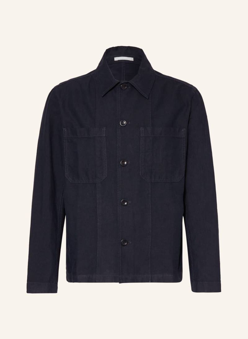 Norse Projects Overjacket Tyge Mit Leinen blau von Norse Projects