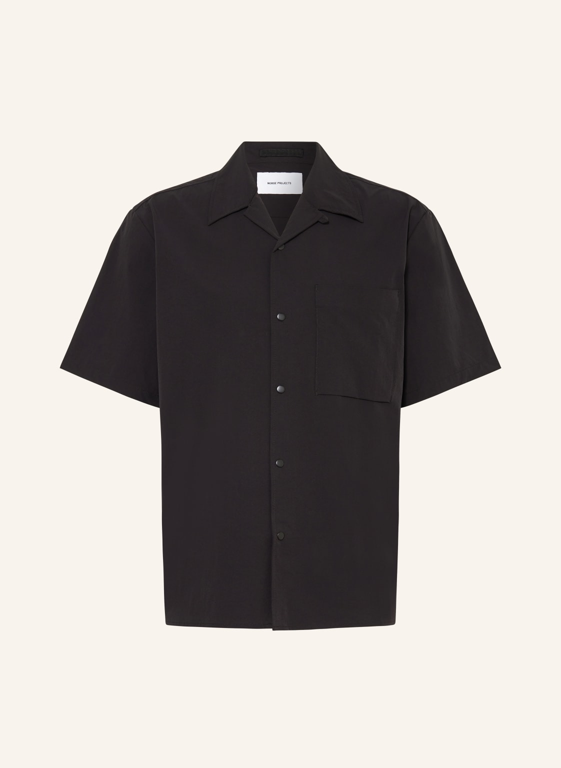 Norse Projects Resorthemd Carsten Regular Fit schwarz von Norse Projects