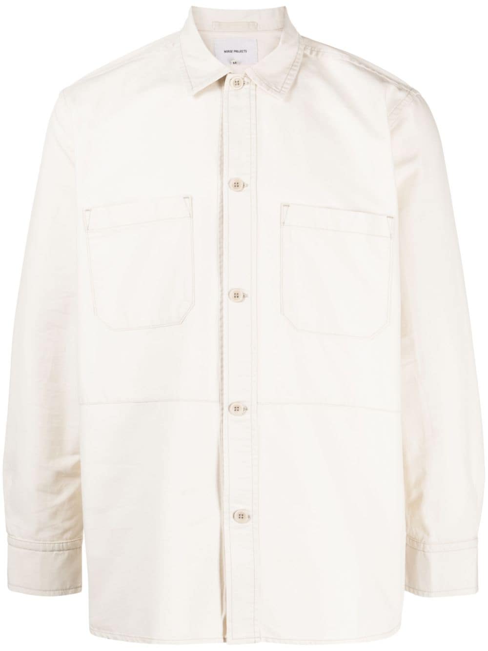 Norse Projects Ulrik buttoned shirt jacket - White von Norse Projects