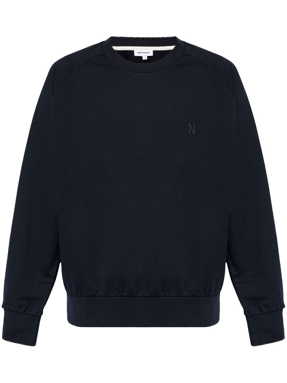 Norse Projects logo-embroidered cotton sweatshirt - Black von Norse Projects