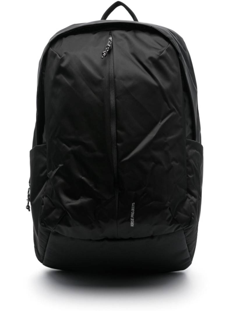 Norse Projects logo-print backpack - Black von Norse Projects