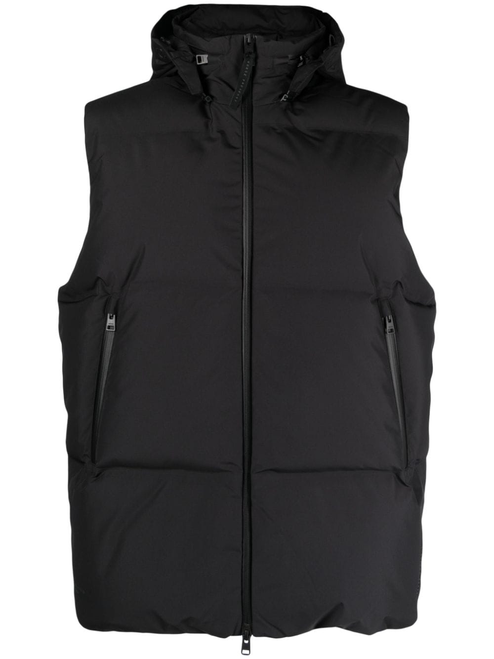 Norse Projects windproof water-repellent hooded gilet - Black von Norse Projects