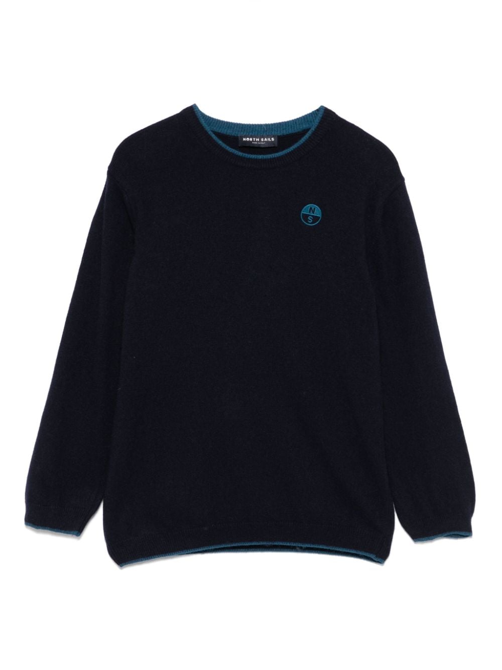 North Sails Kids logo-embroidered sweater - Blue von North Sails Kids