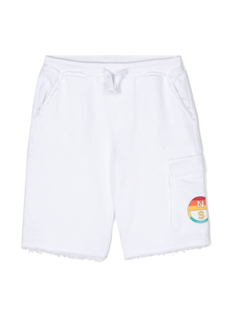 North Sails Kids logo-print track shorts - White von North Sails Kids