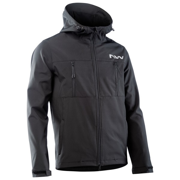 Northwave - Easy Out Softshell Jacket - Velojacke Gr M grau/schwarz von Northwave