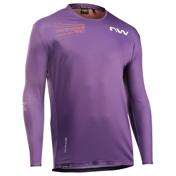 Northwave - Edge 2 Jersey Long Sleeve - Velotrikot Gr 4XL lila von Northwave