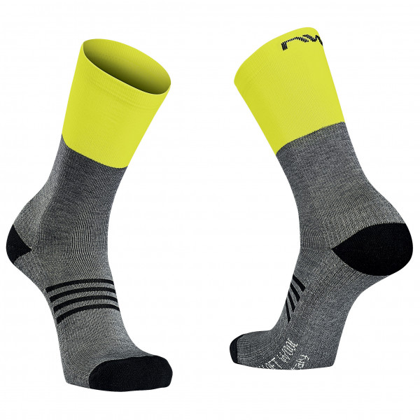 Northwave - Extreme Pro High Sock - Velosocken Gr L;M;S grau;schwarz von Northwave