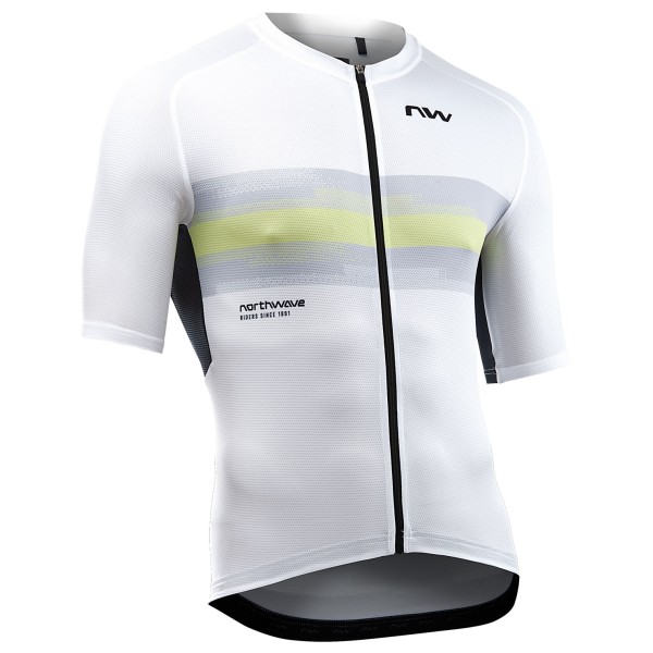 Northwave - Force Evo Jersey Short Sleeve - Velotrikot Gr 3XL weiß/grau von Northwave