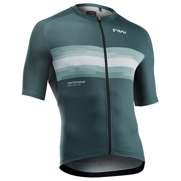 Northwave - Force Evo Jersey Short Sleeve - Velotrikot Gr M blau von Northwave