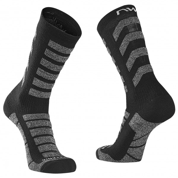 Northwave - Husky Ceramic High Sock - Velosocken Gr L schwarz/grau von Northwave