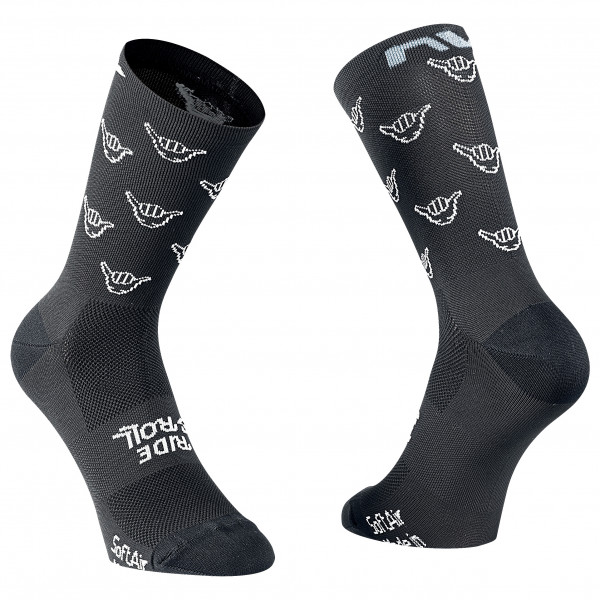 Northwave - Ride & Roll Sock - Velosocken Gr S grau von Northwave