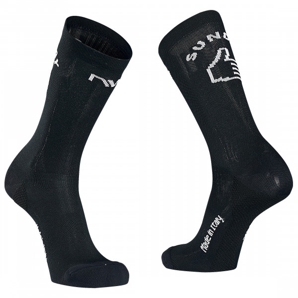 Northwave - Sunday Monday High Sock - Velosocken Gr L;M schwarz von Northwave