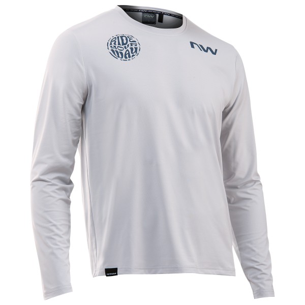 Northwave - Xtrail 2 Jersey Long Sleeve - Velotrikot Gr M grau von Northwave