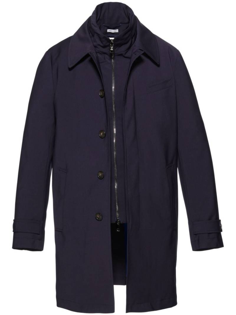 Norwegian Wool Tech rainproof trench coat - Blue von Norwegian Wool