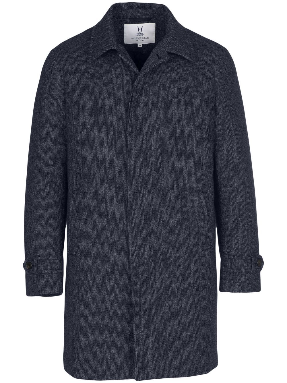 Norwegian Wool single-breasted down-filled coat - Blue von Norwegian Wool