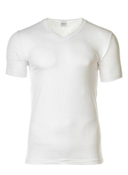 T-shirt Bequem Sitzend Herren Weiss M von Novila