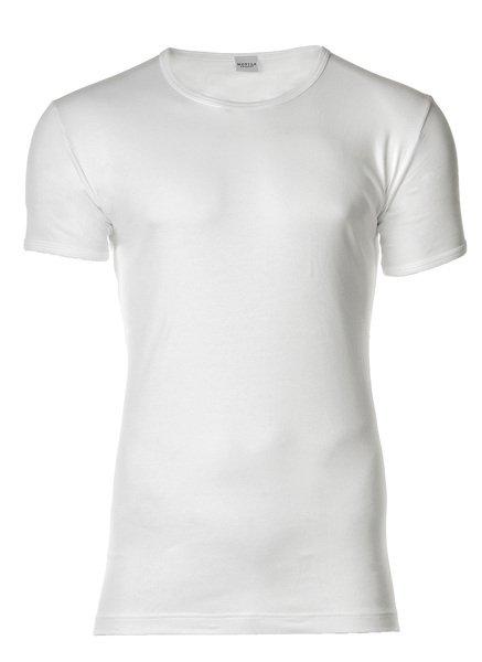 T-shirt Figurbetont Herren Weiss L von Novila