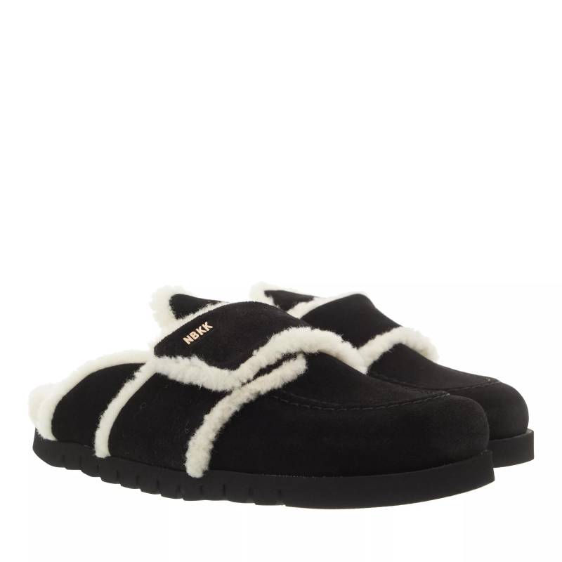 Nubikk Slipper & Pantoletten - Teddy Fur (L) - Gr. 38 (EU) - in Schwarz - für Damen von Nubikk