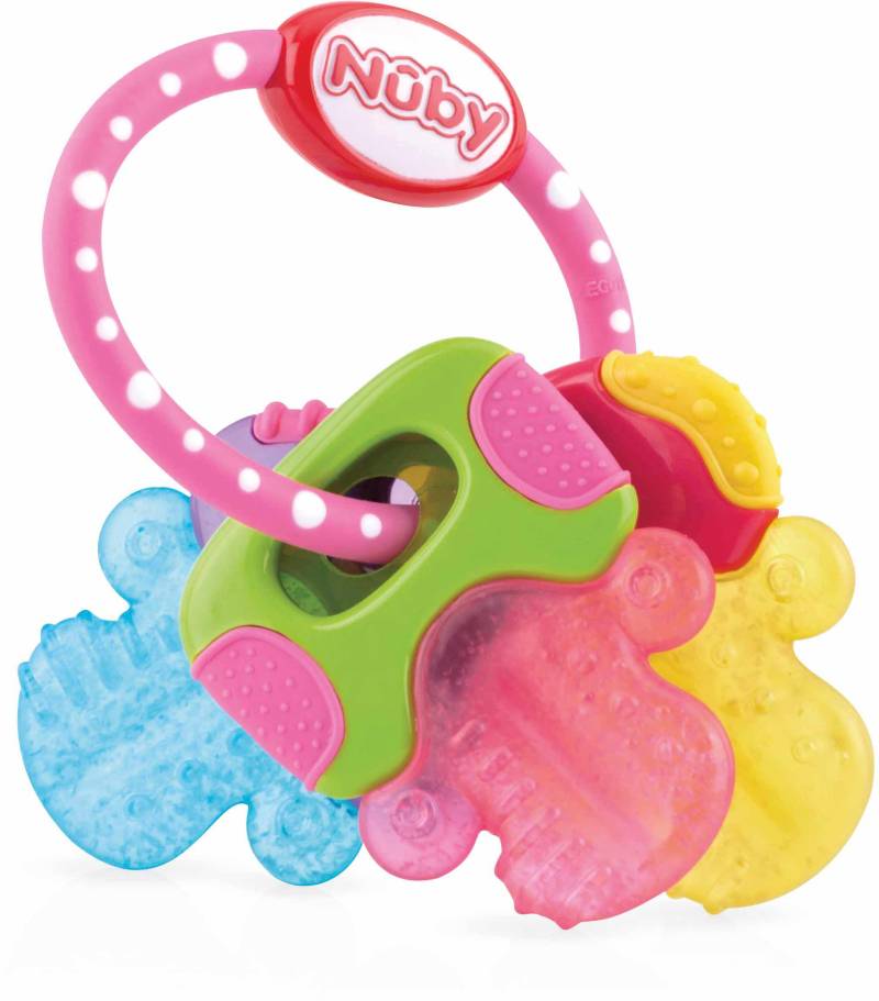 Nuby Beissring »Schlüssel, pink«, mit Kühlung von Nuby