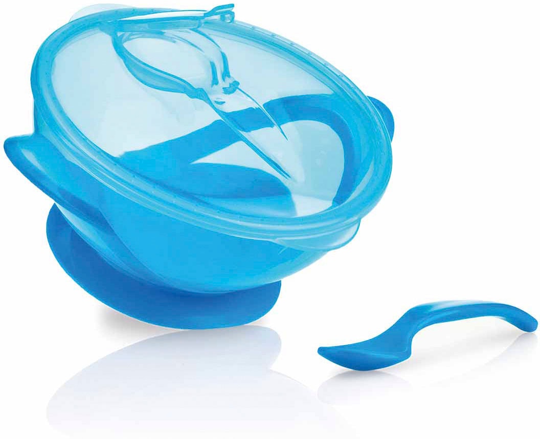 Nuby Esslernschale »Breischale mit Saugfuss, blau«, aus Polypropylen, inklusive Löffel Nuby Esslernschale »Breischale mit Saugfuss, blau«, aus Polypropylen, inklusive Löffel von Nuby