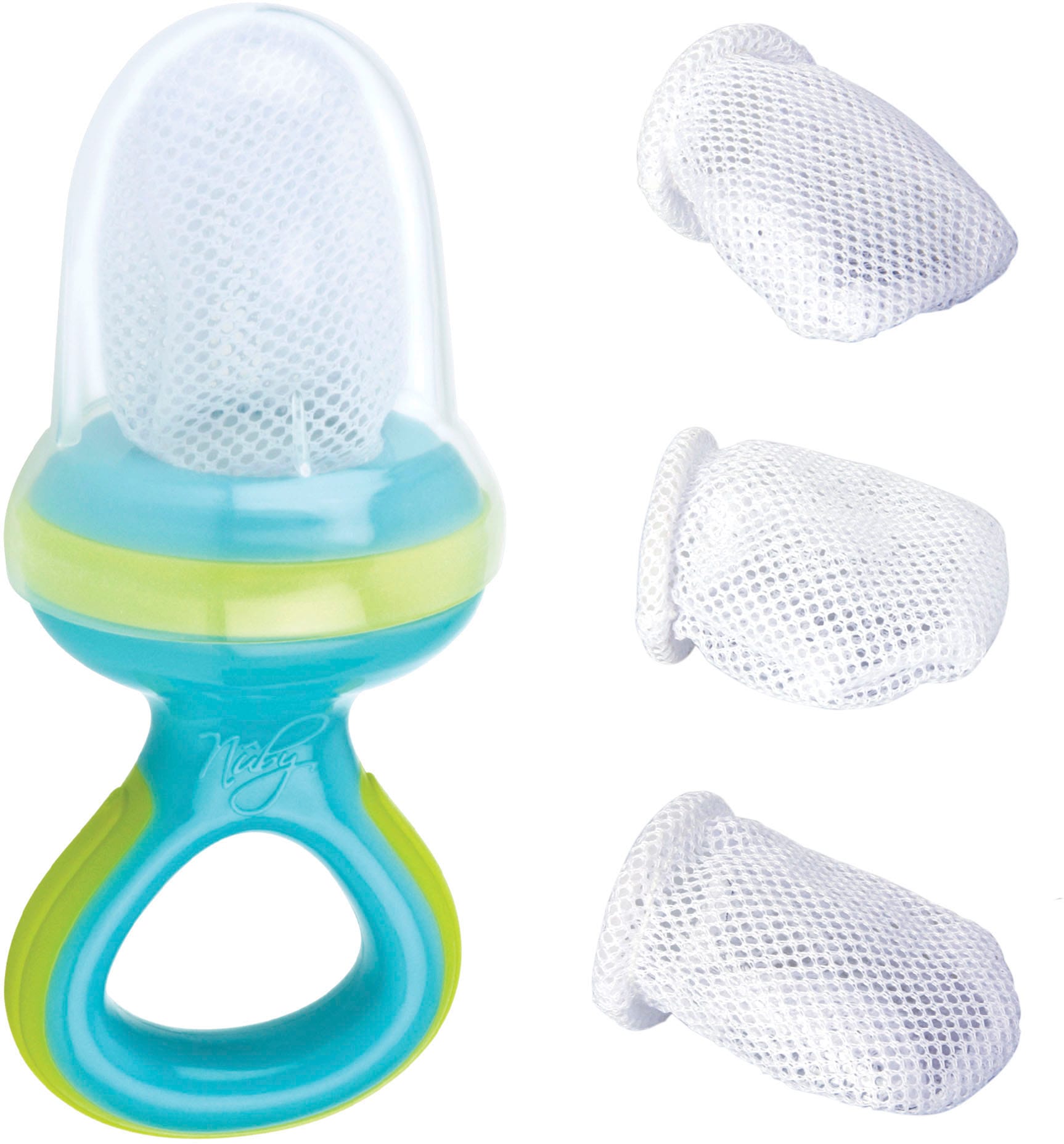Nuby Schnuller »Fruchtsauger, türkis + 3 Ersatznetze« Nuby Schnuller »Fruchtsauger, türkis + 3 Ersatznetze« von Nuby