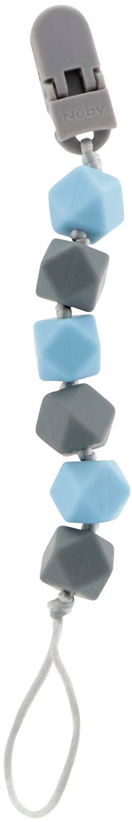 Nuby Schnullerbefestigung »Schnullerkette Silikon, blau« Nuby Schnullerbefestigung »Schnullerkette Silikon, blau« von Nuby
