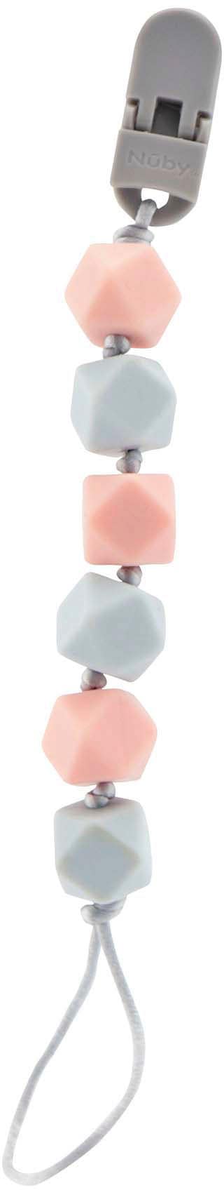 Nuby Schnullerbefestigung »Schnullerkette Silikon, pink« Nuby Schnullerbefestigung »Schnullerkette Silikon, pink« von Nuby