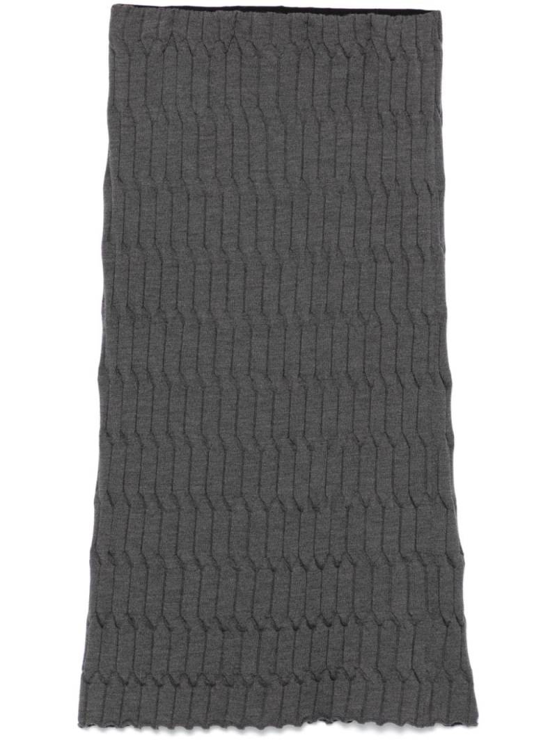 Nude 3D-knit skirt - Grey von Nude