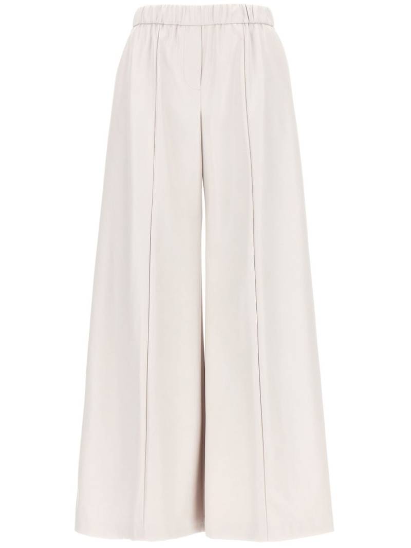 Nude faux-leather trousers - White von Nude