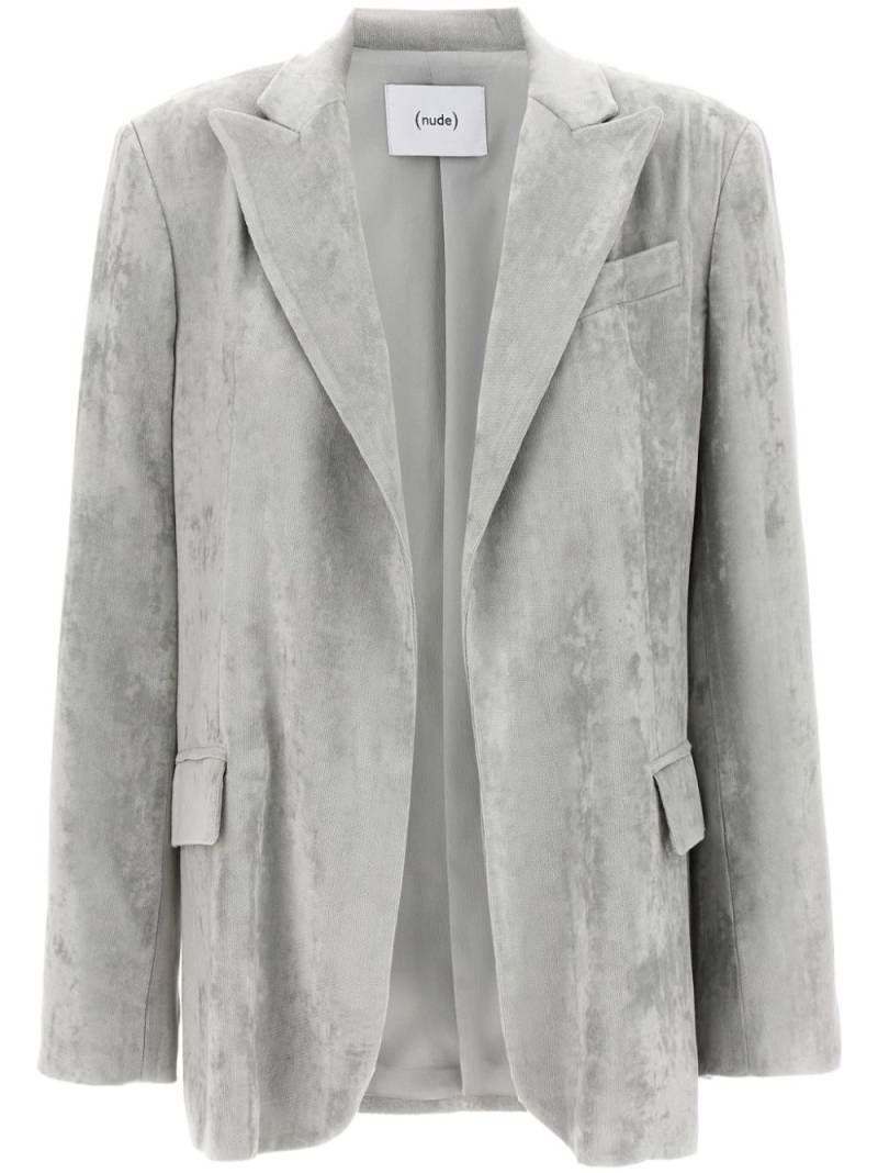 Nude velvet blazer - Grey von Nude