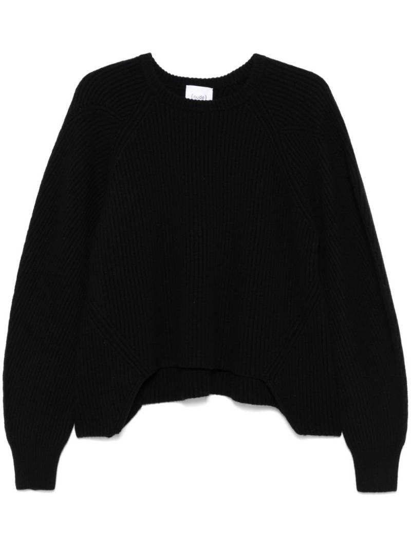 Nude wool sweater - Black von Nude