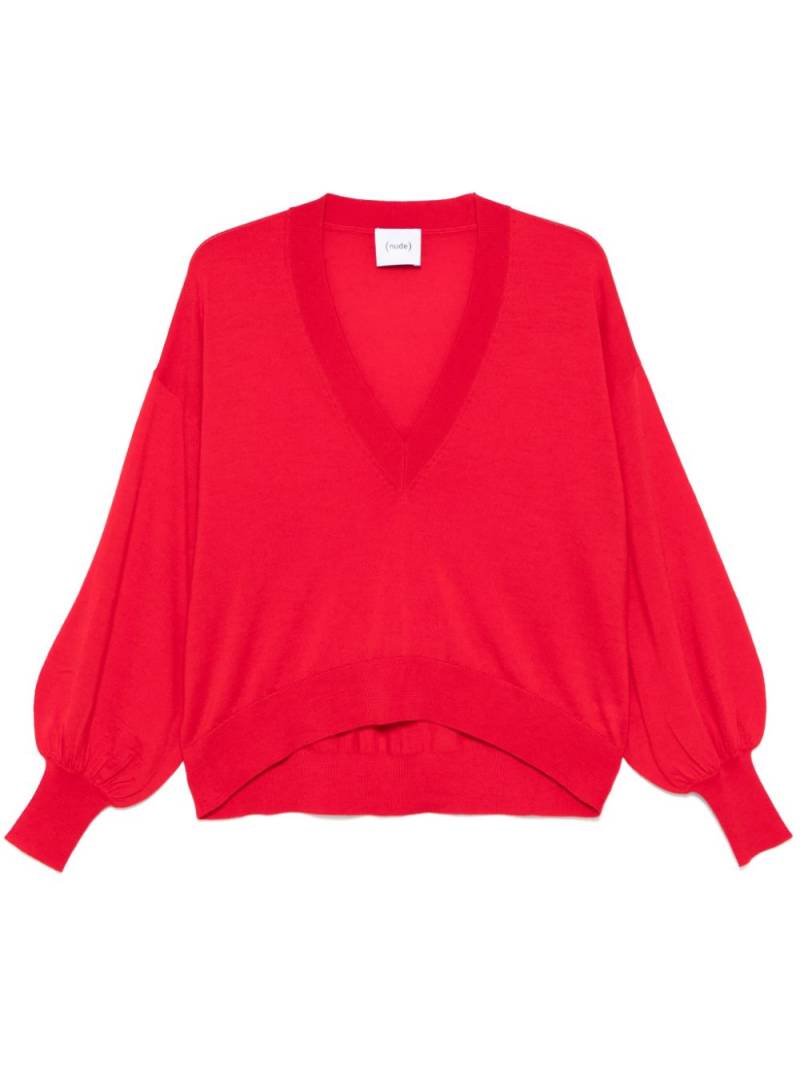 Nude wool sweater - Red von Nude