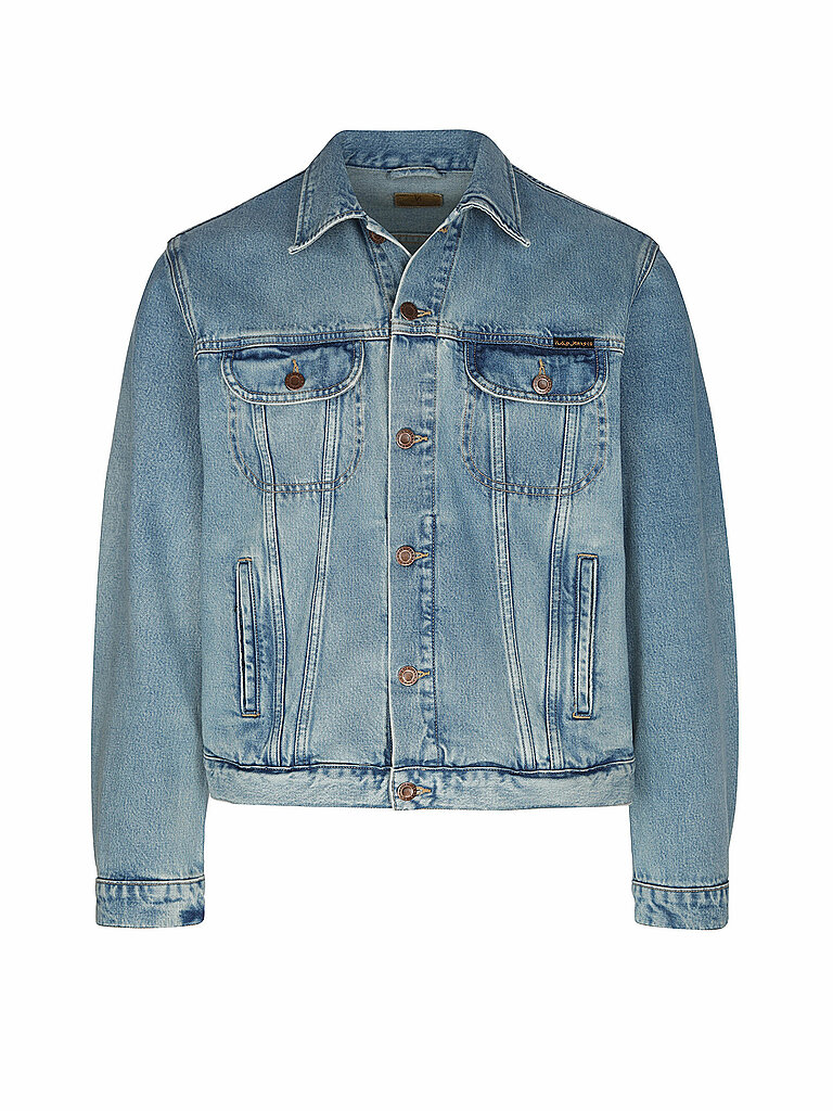 NUDIE JEANS Jeansjacke DANNY DENIM JACKET blau | L von Nudie Jeans