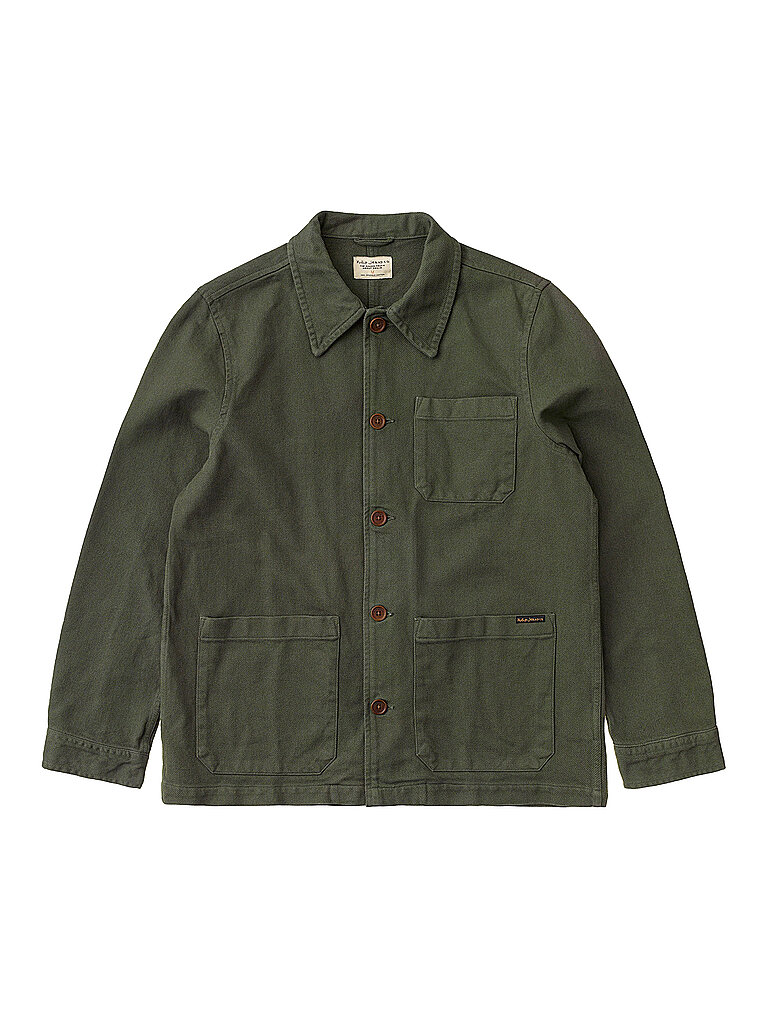 NUDIE JEANS Overshirt Barney grün | L von Nudie Jeans