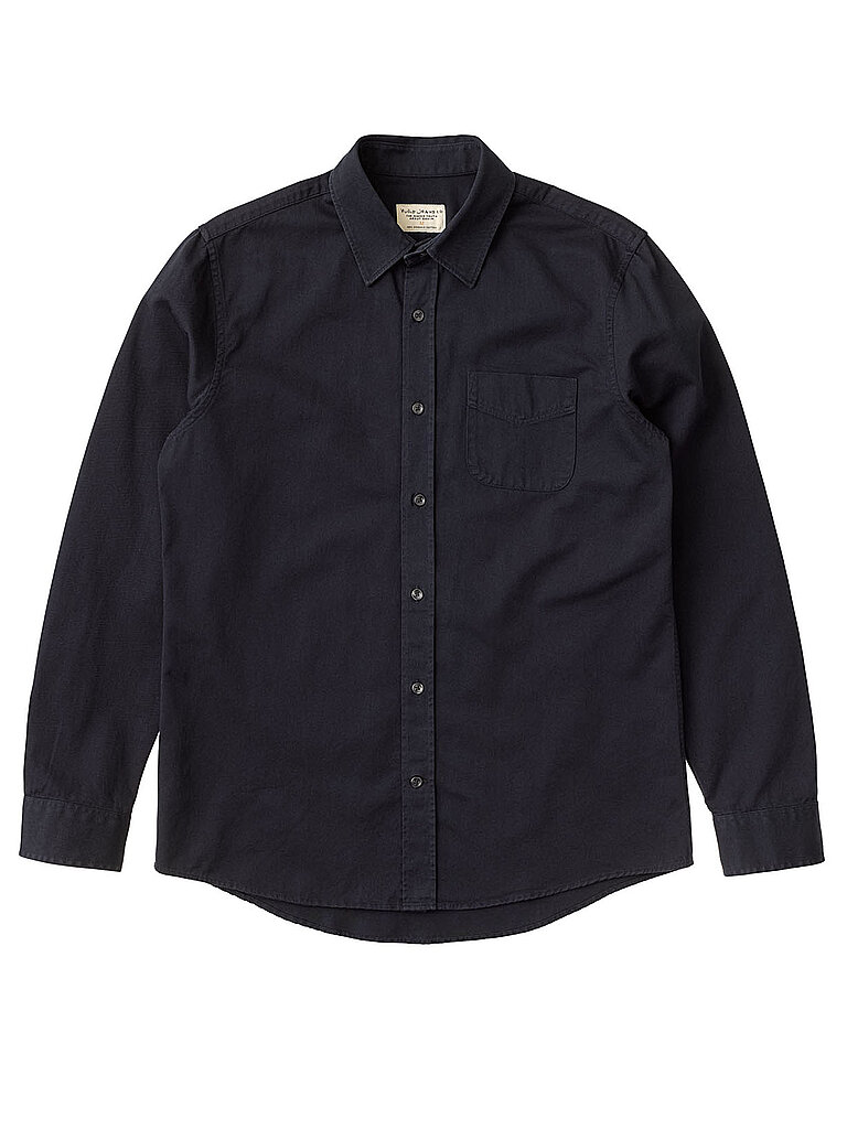 NUDIE JEANS Overshirt John blau | S von Nudie Jeans