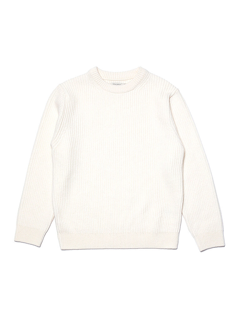 NUDIE JEANS Pullover AUGUST creme | L von Nudie Jeans