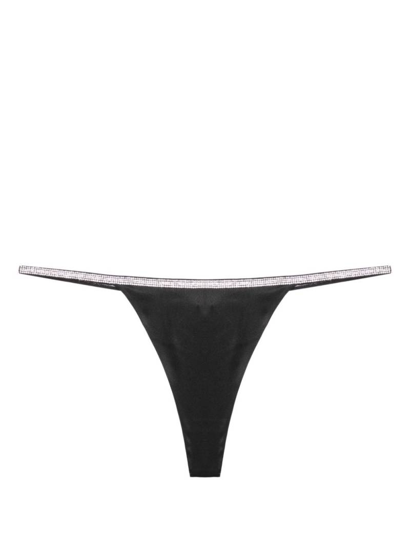 Nuè Rosie silk thong - Black von Nuè