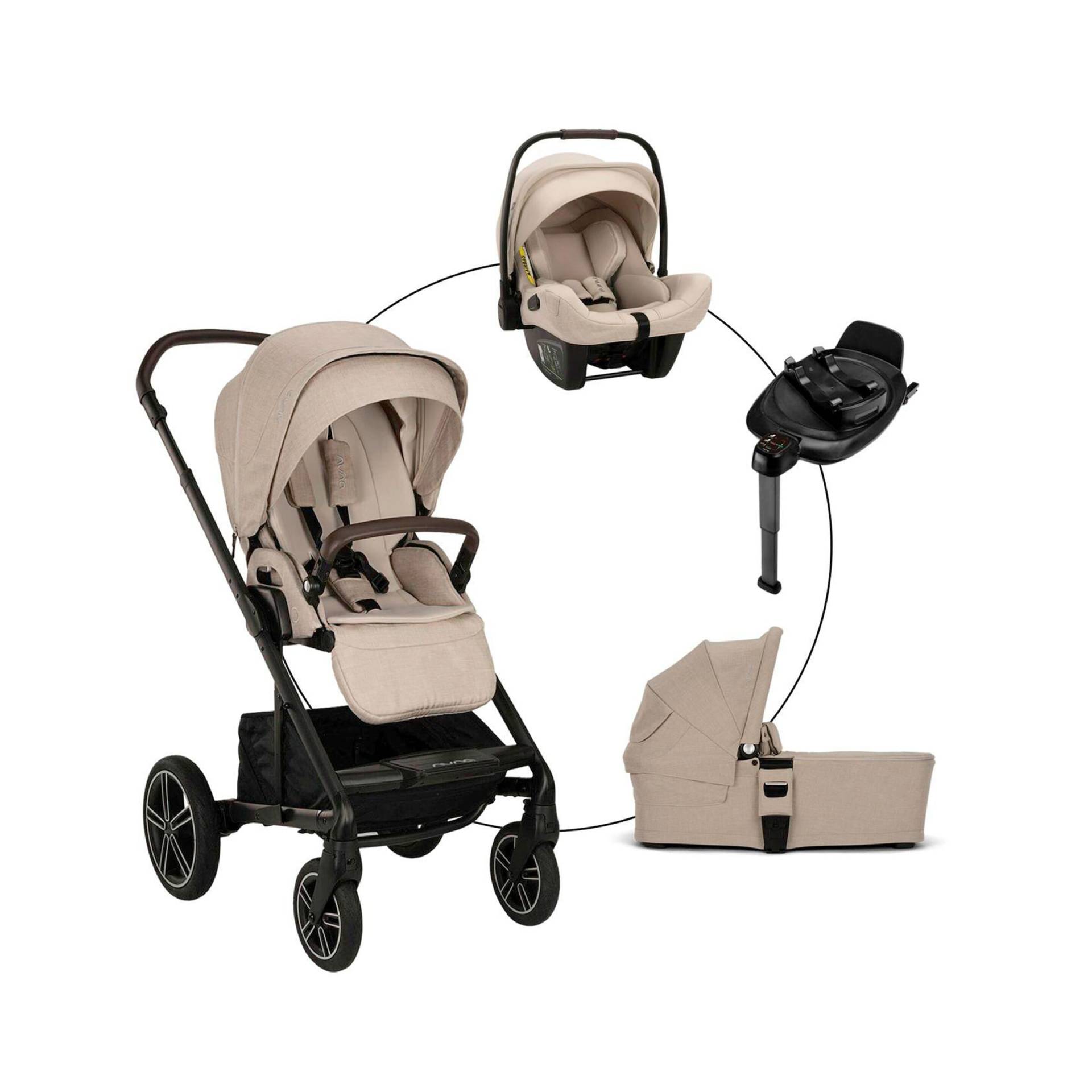 Kombikinderwagen Mixx Next Travel-Set inkl. Babyschale Pipa Next und Isofix-Basis Base Next Kombikinderwagen Mixx Next Travel-Set inkl. Babyschale Pipa Next und Isofix-Basis Base Next von Nuna
