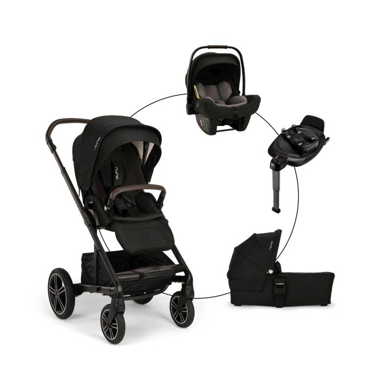 Kombikinderwagen Mixx Next Travel-Set inkl. Babyschale Pipa Next und Isofix-Basis Base Next von Nuna