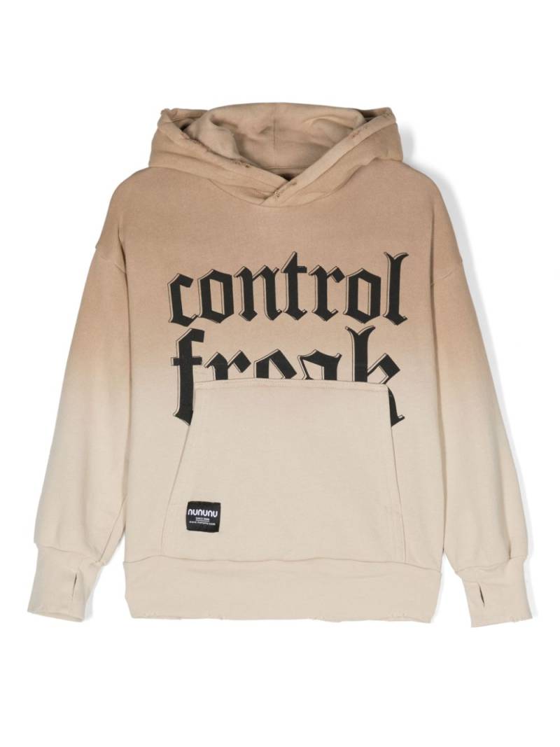 Nununu Control Freak ombré hoodie - Neutrals von Nununu