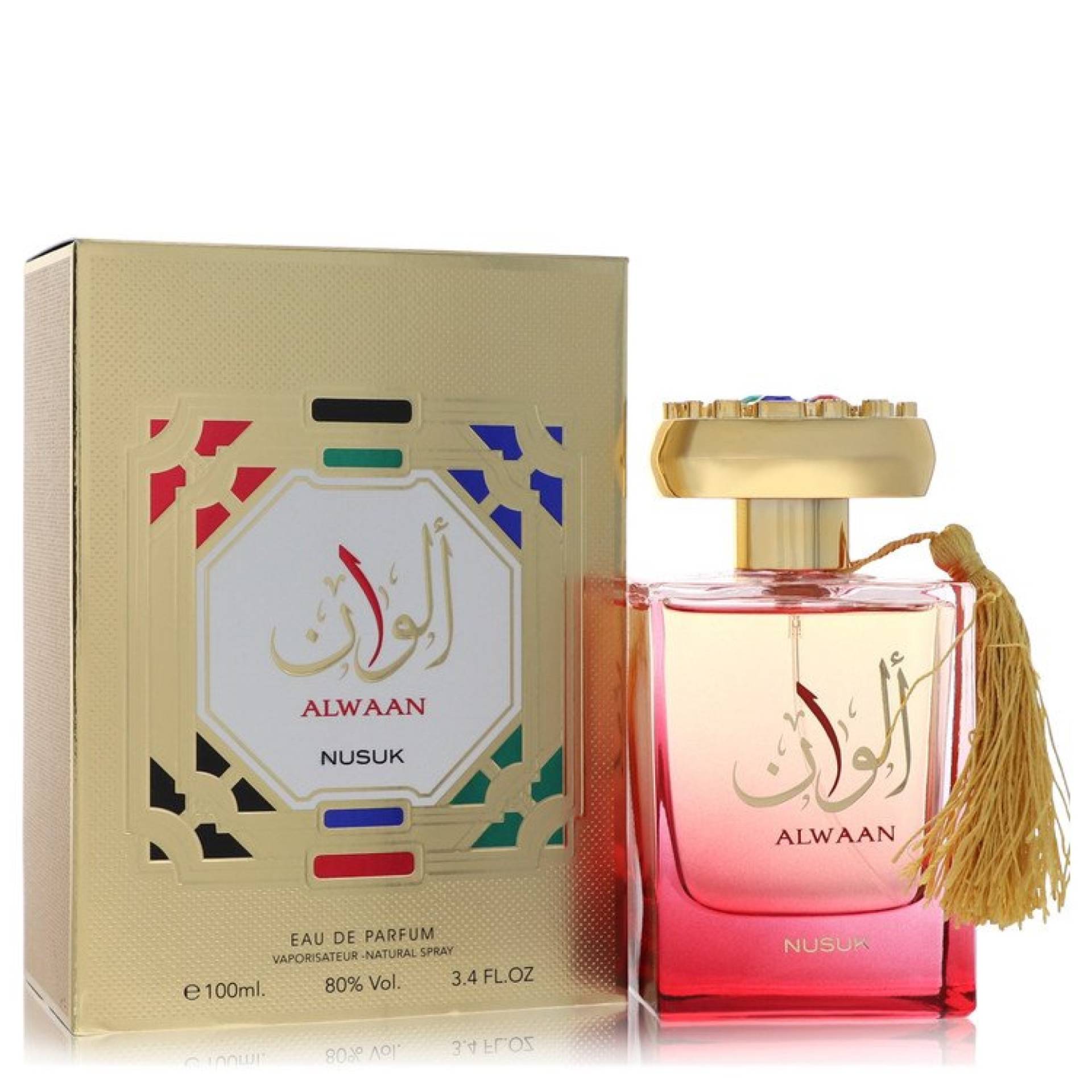 Nusuk Alwaan Eau De Parfum Spray (Unisex) 100 ml