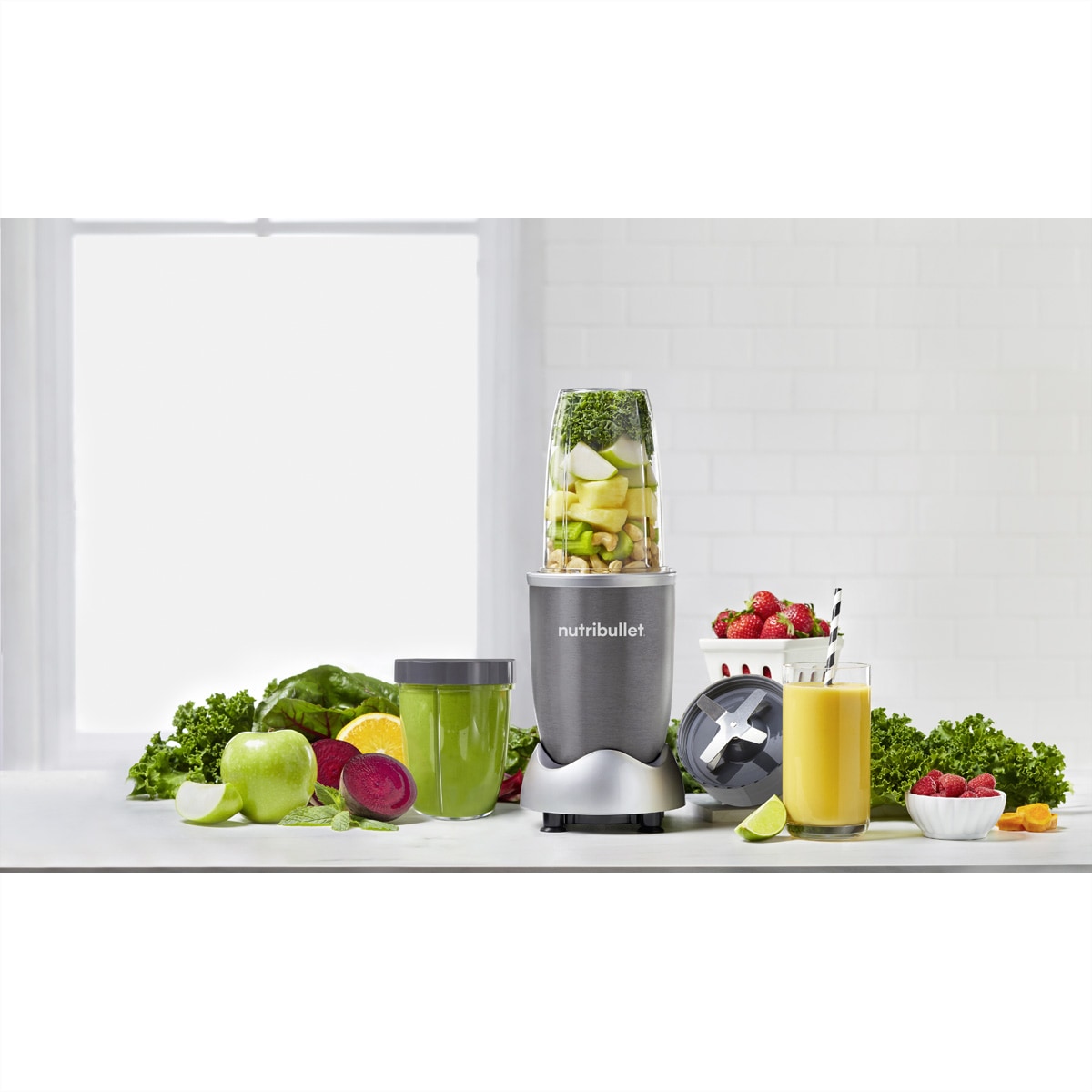 nutribullet Elektrisches Rührwerk »Nutribullet Nährstoffextraktor 600W, anthrazit, 12-teilig« von NutriBullet