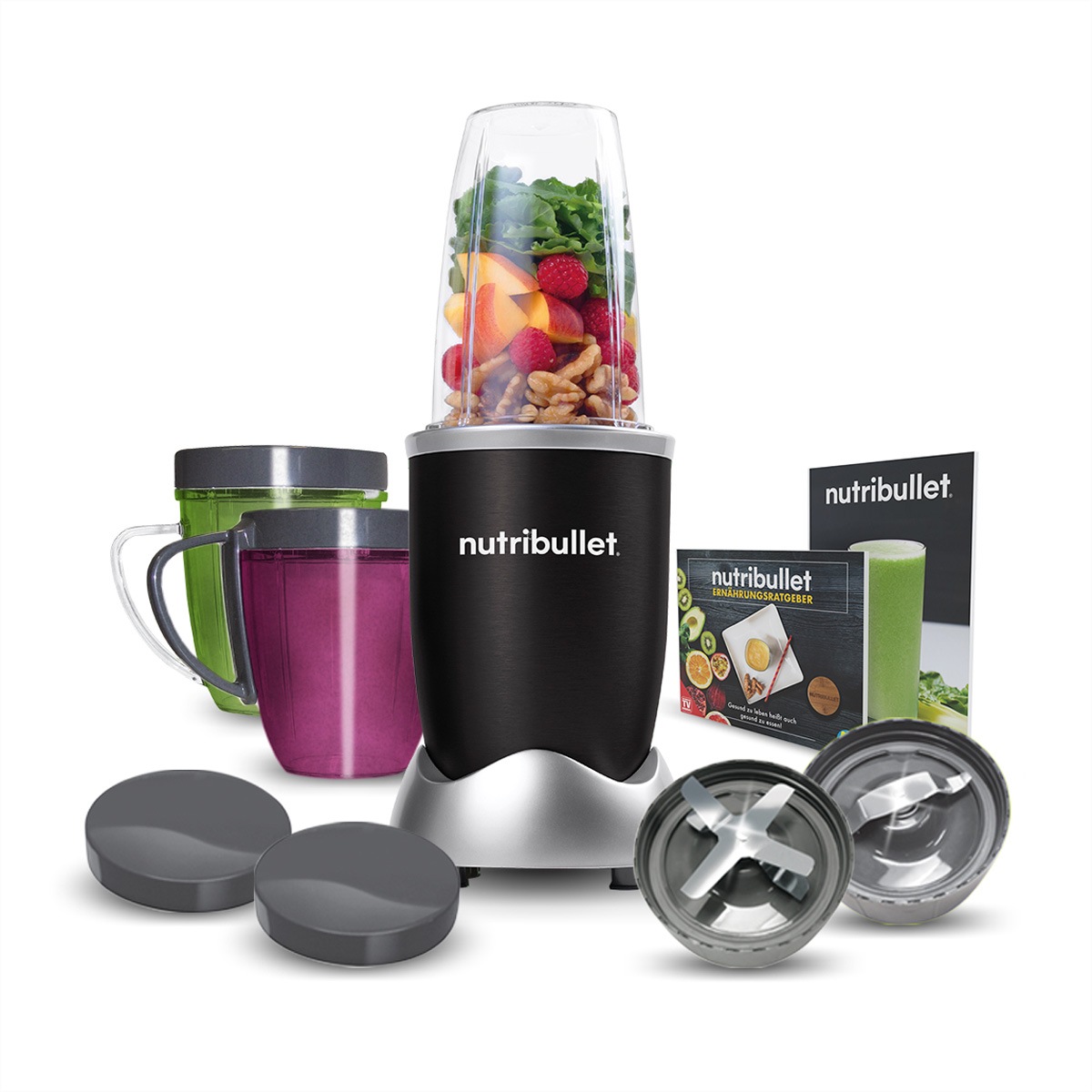 nutribullet Elektrisches Rührwerk »Nutribullet Nährstoffextraktor 600W, schwarz, 12-teilig« von NutriBullet