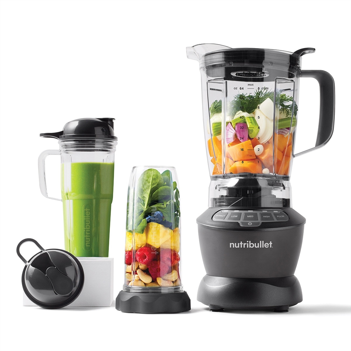 nutribullet Elektrisches Rührwerk »Nutribullet Nährstoffextraktor Blender Combo 1000W, schwarz, 10-teilig« von NutriBullet