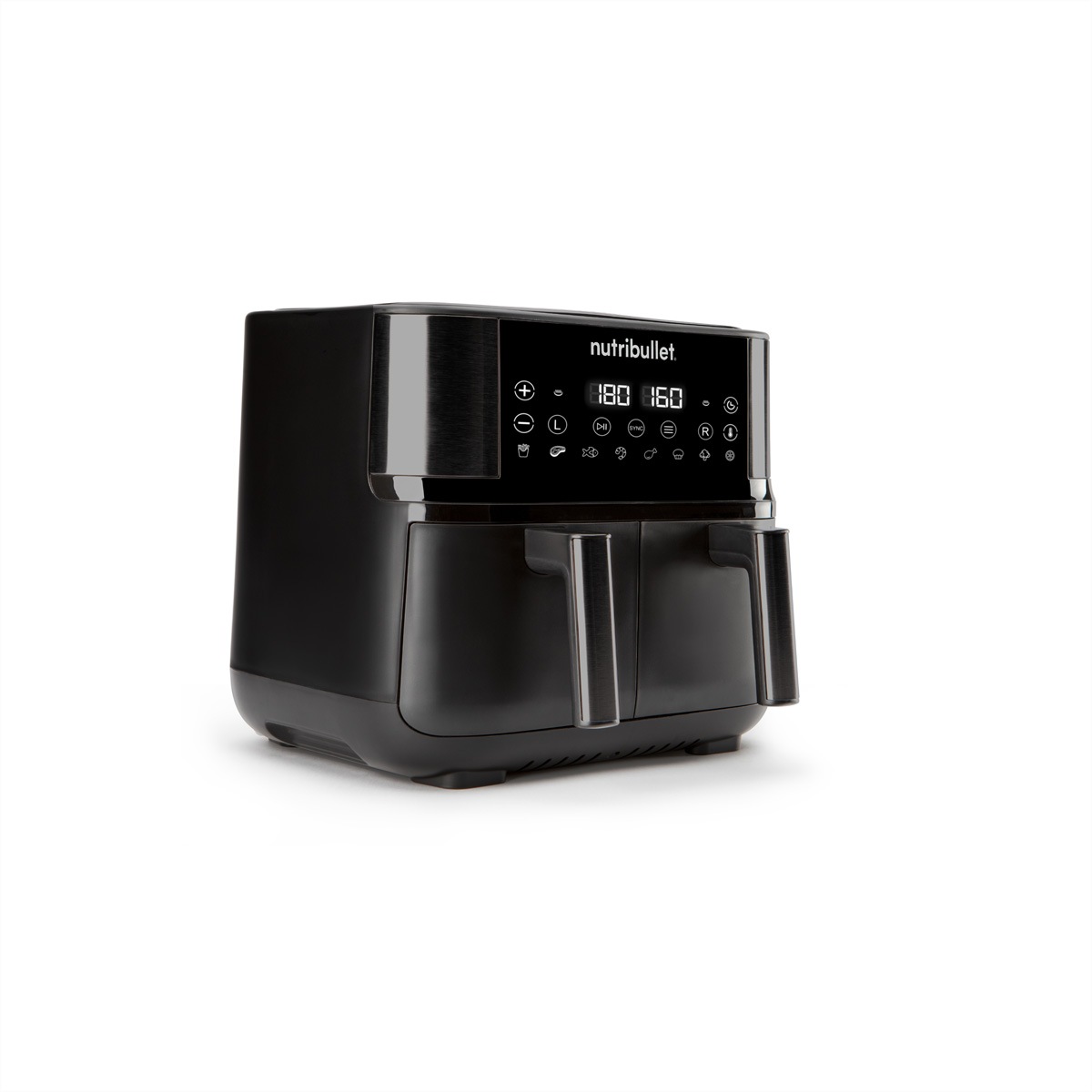 nutribullet Fritteuse »Nutribullet Twin Drawer Air Fryer, schwarz, 2300W, 8 Kochprogramme« von NutriBullet